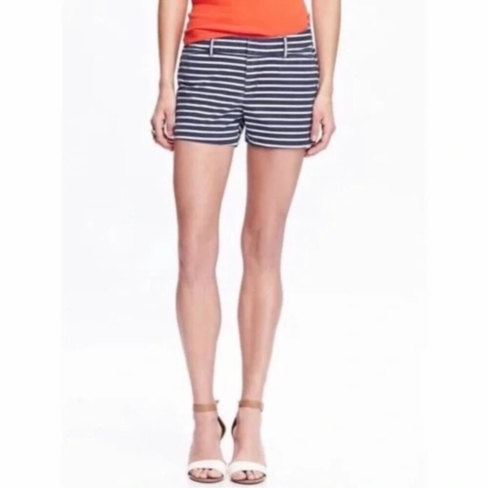 OLD NAVY | NWT Women's Nautical Style Navy & White Pixie Shorts | Size 12